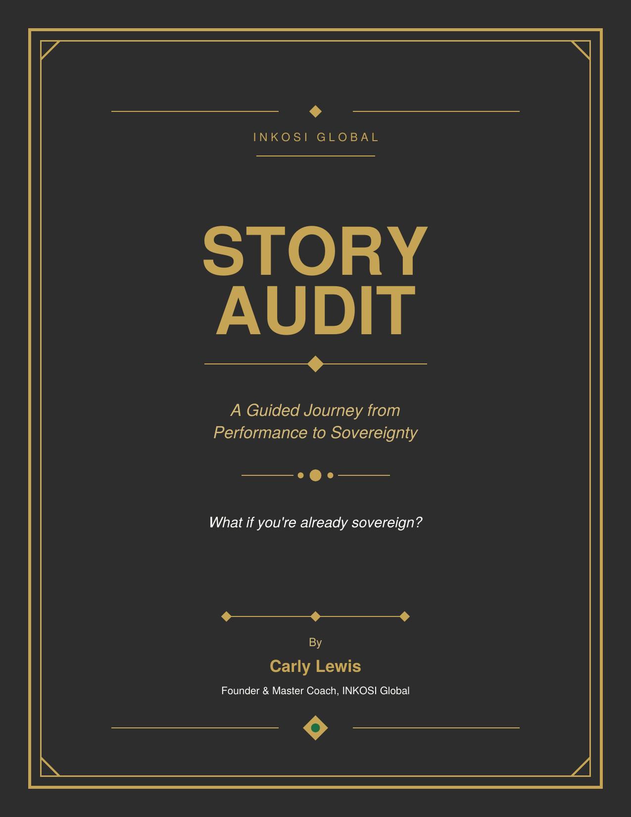 Story Audit Workbook Cover